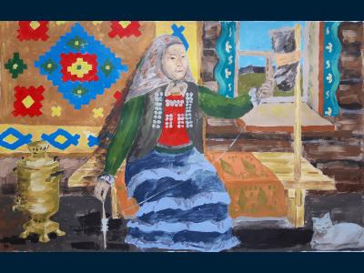 Народные промыслы — рисунок Мухамедьянов Карим